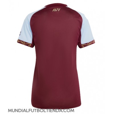 Camiseta Aston Villa Primera Equipación Replica 2025-26 para mujer mangas cortas Camiseta Aston Villa Primera Equipación Replica 2025-26 para mujer mangas cortas